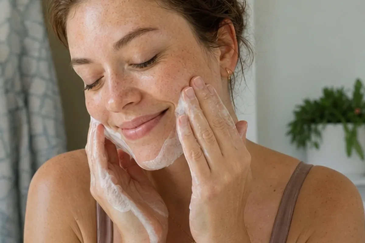 Redaktioneller Beauty-Moment zur Ausgangslage bei Niacinamid-Serum für Mischhaut