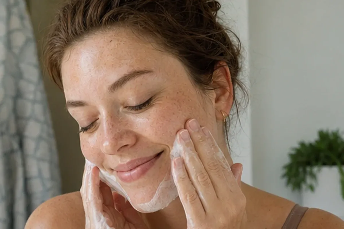 Redaktioneller Beauty-Moment zur Ausgangslage bei Gesichtsmaske bei Pigmentflecken
