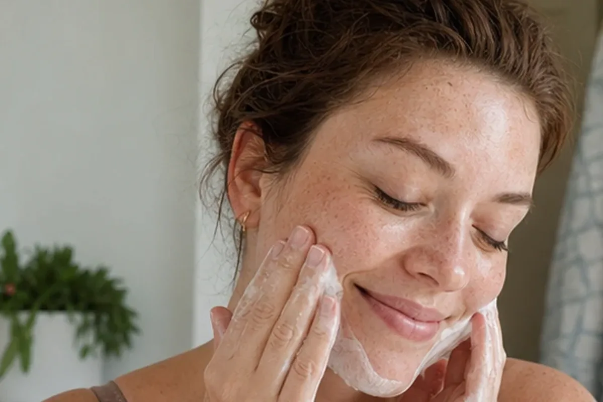 Emotionaler und authentischer Anwendungsmoment rund um Chemisches Peeling bei Pigmentflecken