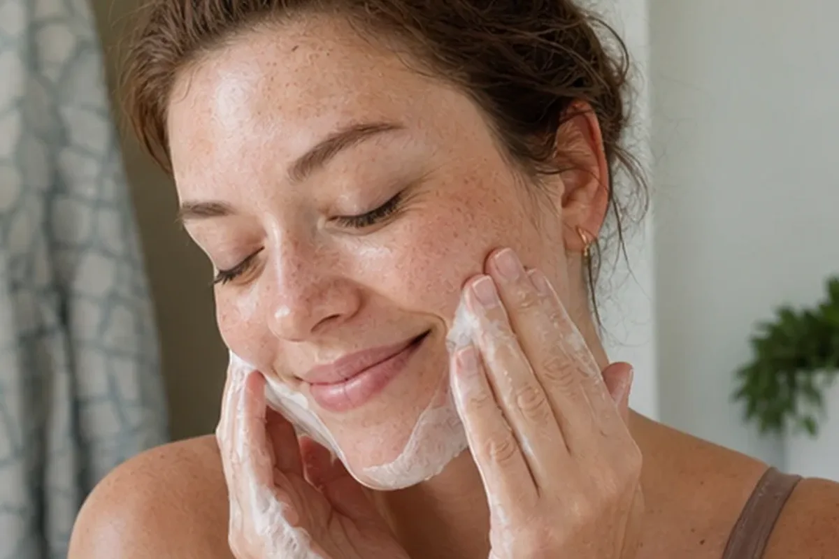 Authentische Beauty-Routine passend zum Thema Reinigungsöl für empfindliche Haut
