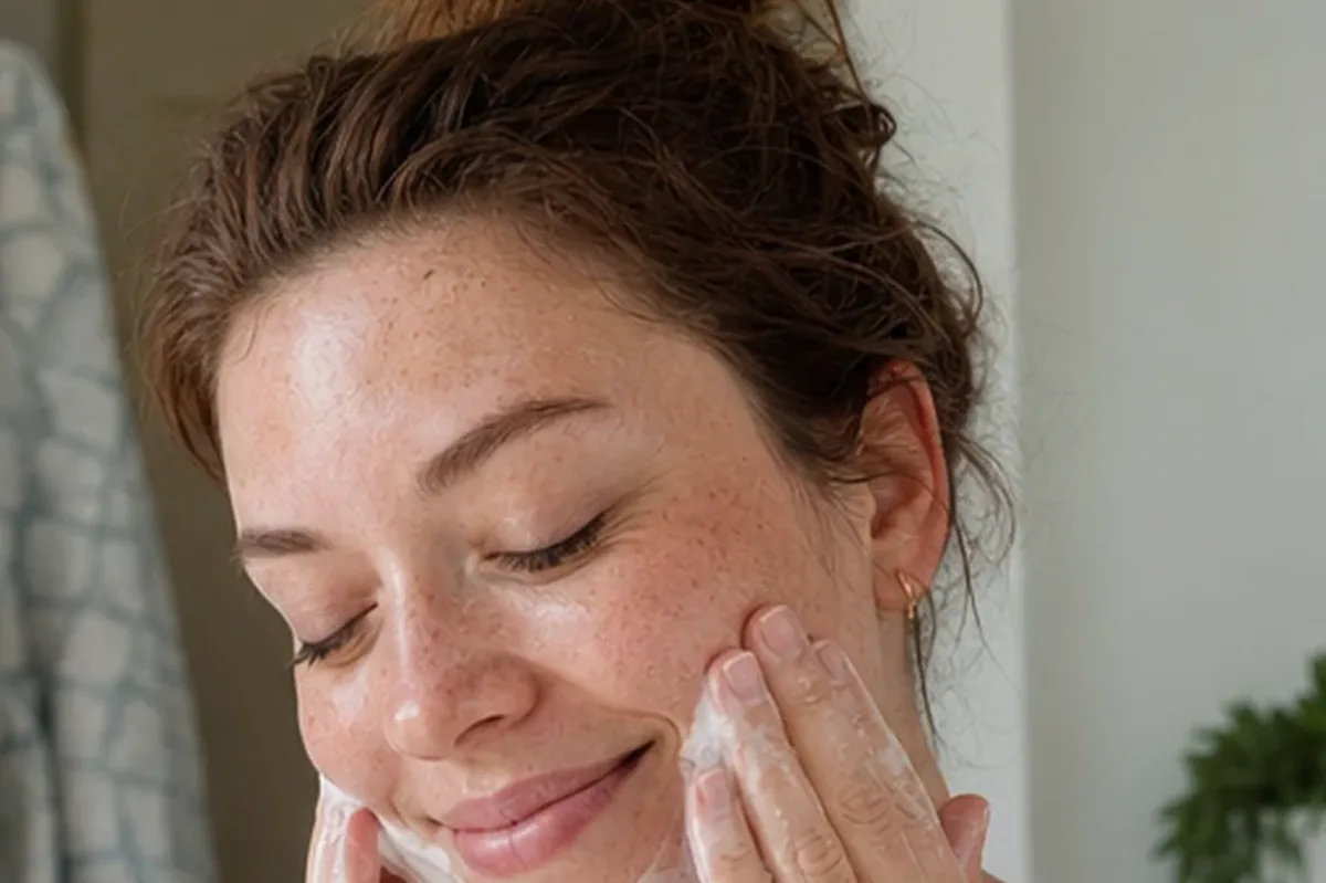 Authentische Beauty-Routine passend zum Thema Die richtige Hautpflege-Routine