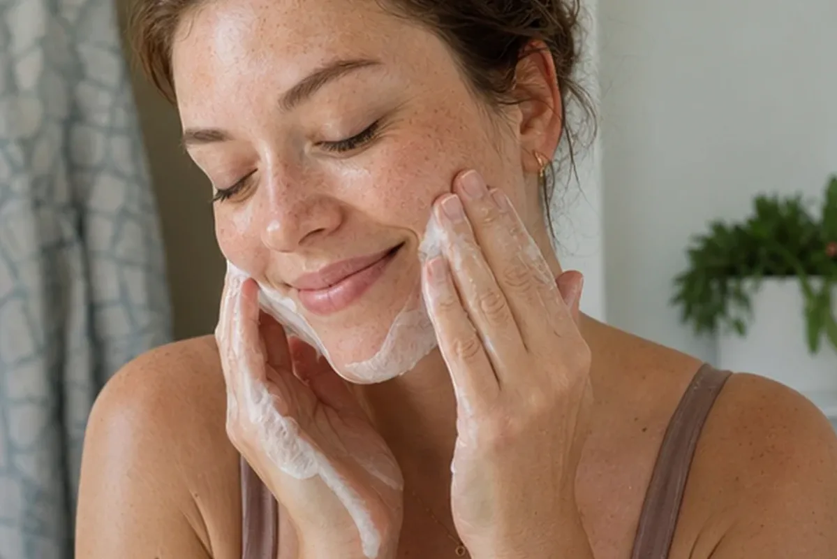 Redaktionelle Detailaufnahme zur Orientierung bei Vitamin-C-Serum für empfindliche Haut