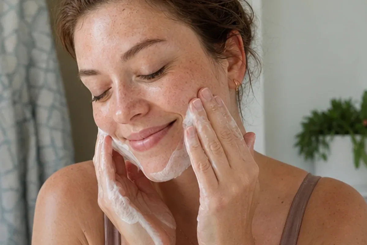 Authentische Beauty-Routine passend zum Thema Hyaluron-Serum bei ersten Fältchen