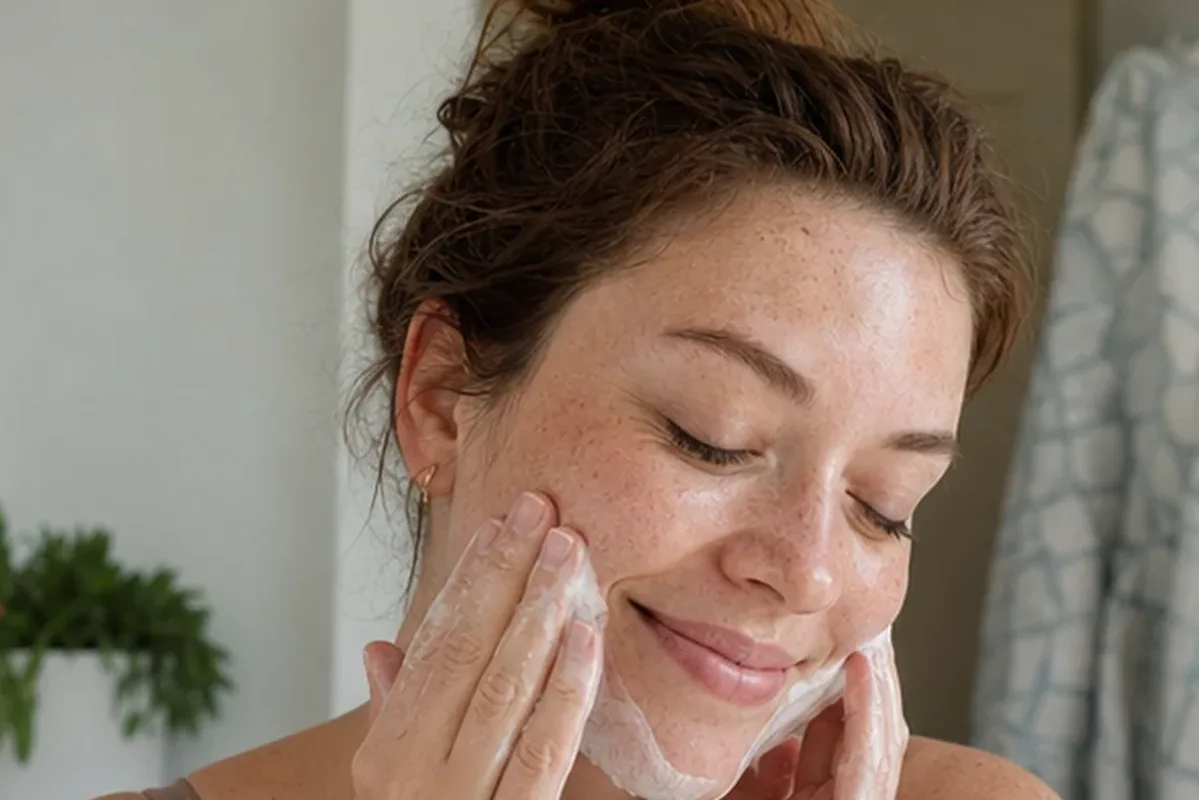 Redaktionelle Detailaufnahme zur Orientierung bei Sonnenschutz für unreine Haut