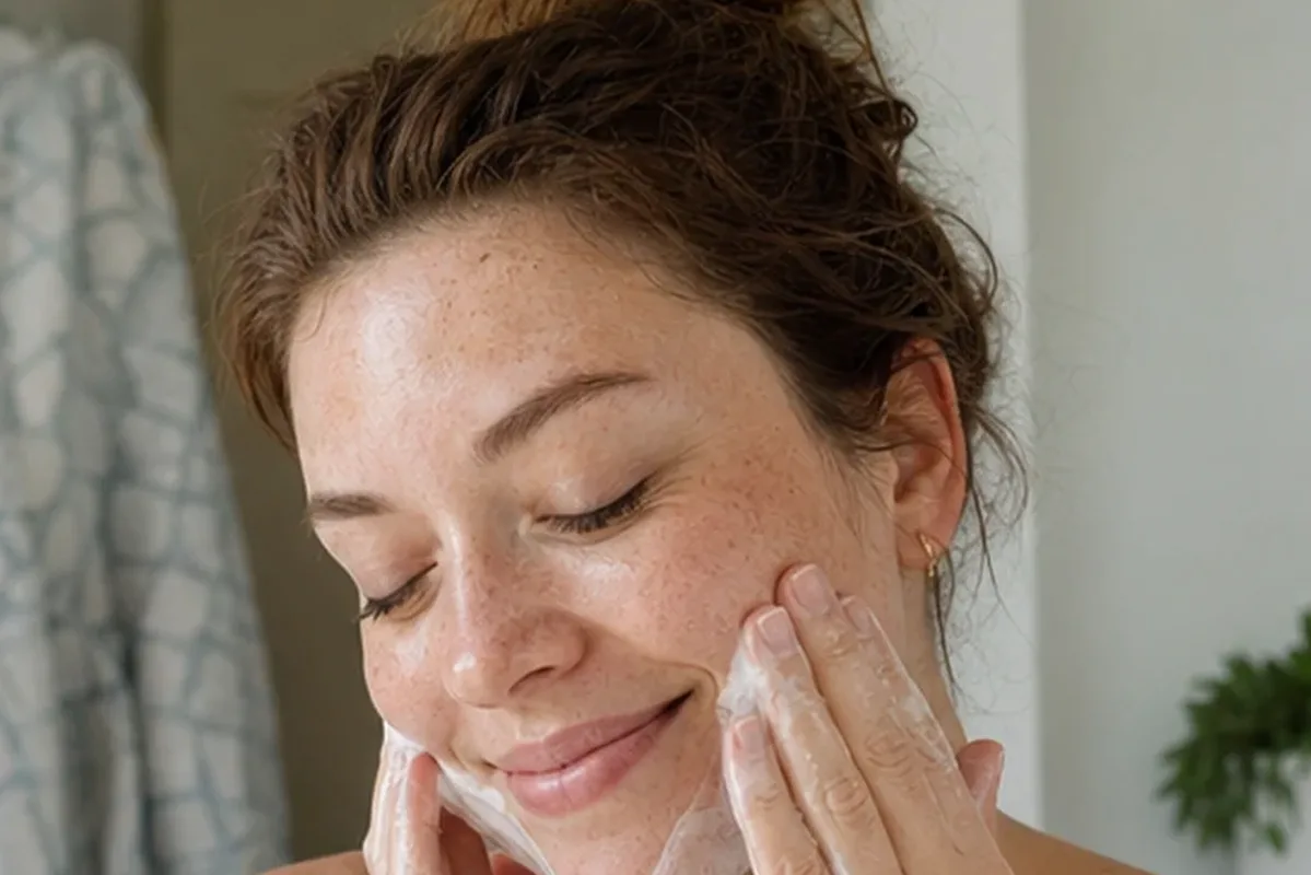 Hochwertige Beauty-Inszenierung zu Auswahlkriterien für Chemisches Peeling für trockene Haut