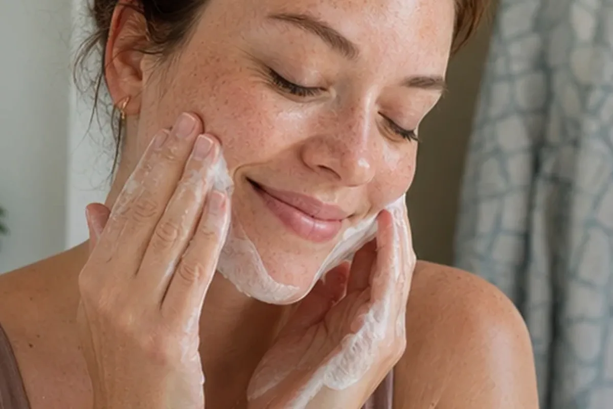 Authentische Beauty-Routine passend zum Thema Feuchtigkeitsserum für Mischhaut