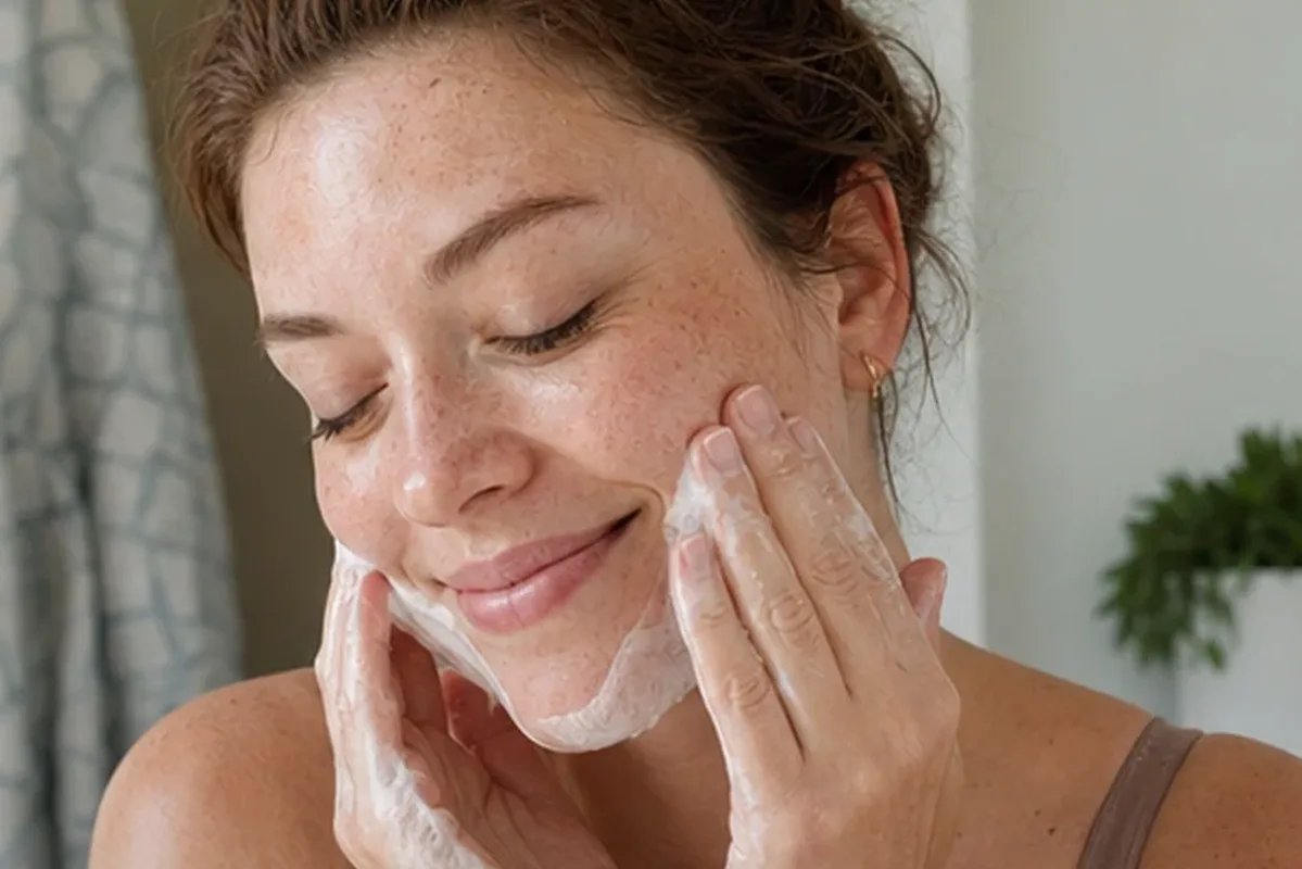 Authentische Beauty-Routine passend zum Thema Augenpflege für Mischhaut