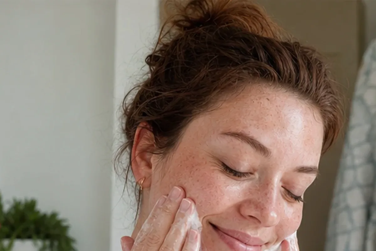 Authentischer Wohlfühlmoment passend zum Beauty-Thema Augenpflege bei Pigmentflecken