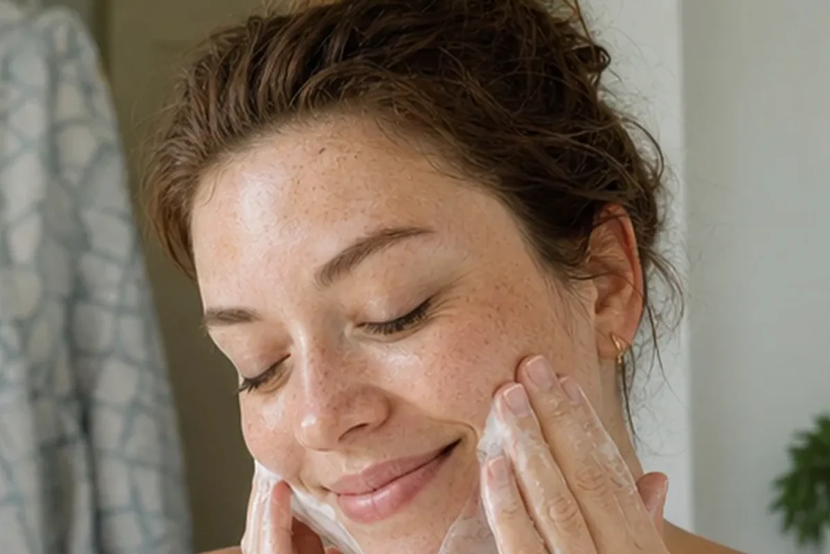 Redaktioneller Beauty-Moment zur Ausgangslage bei Gesichtsmaske bei Rötungen