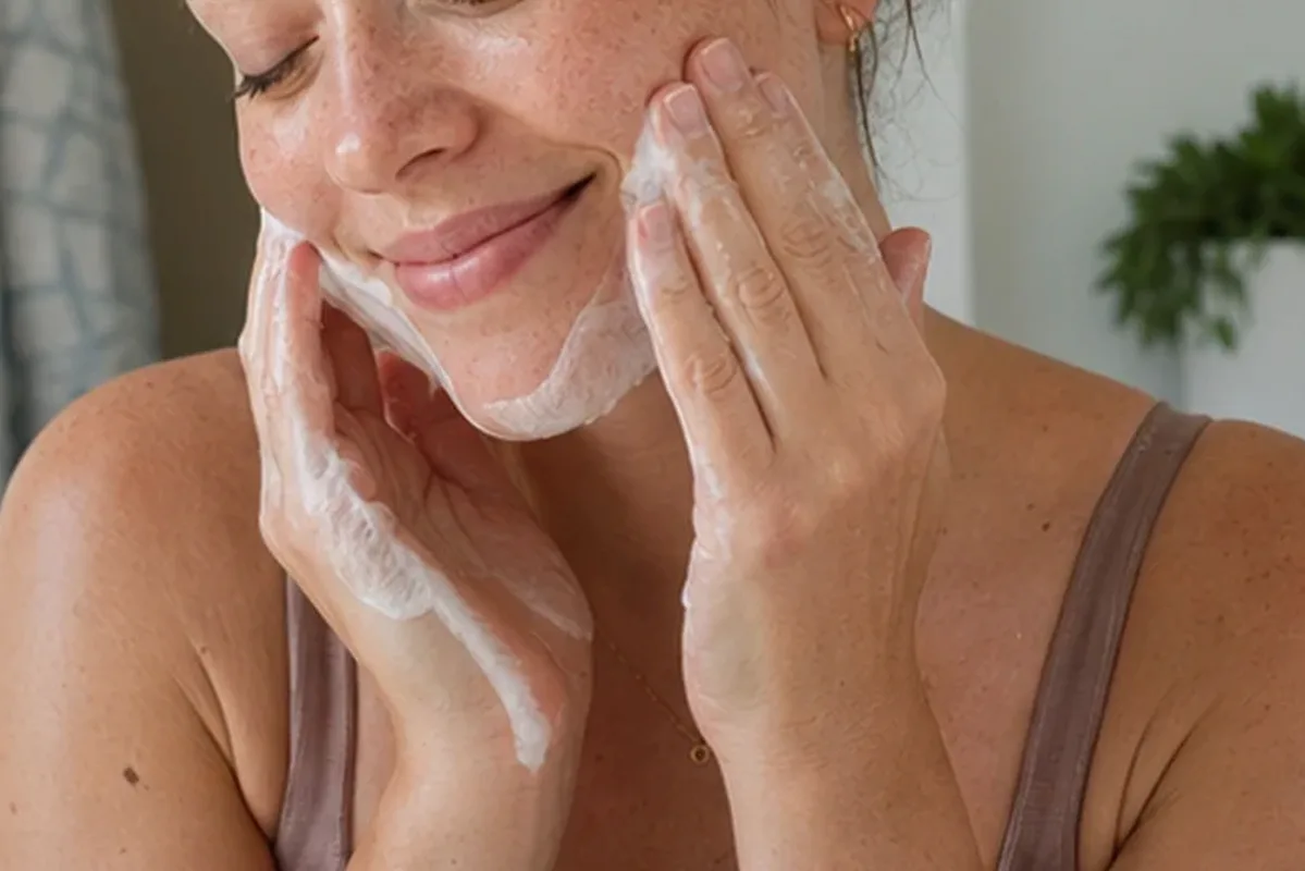 Hochwertige Beauty-Inszenierung zu Auswahlkriterien für Reinigungsöl für Mischhaut