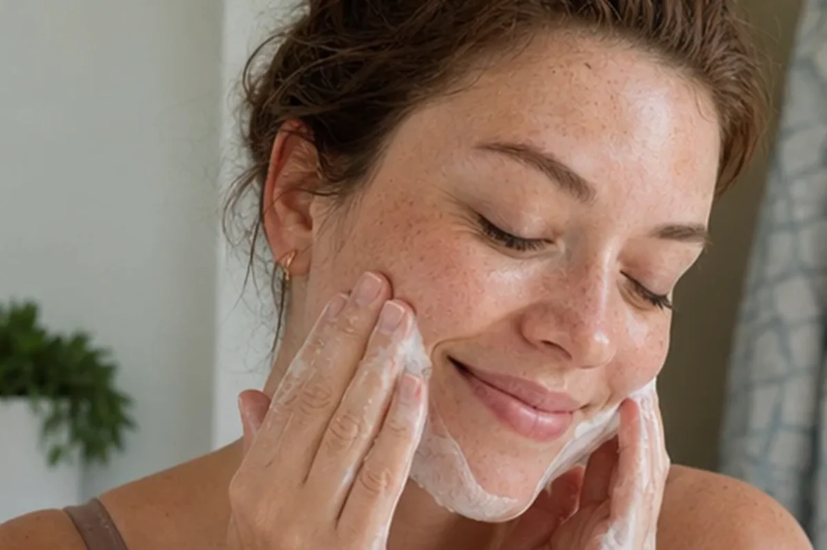 Hochwertige Beauty-Inszenierung zu Auswahlkriterien für Retinol-Serum bei Rötungen