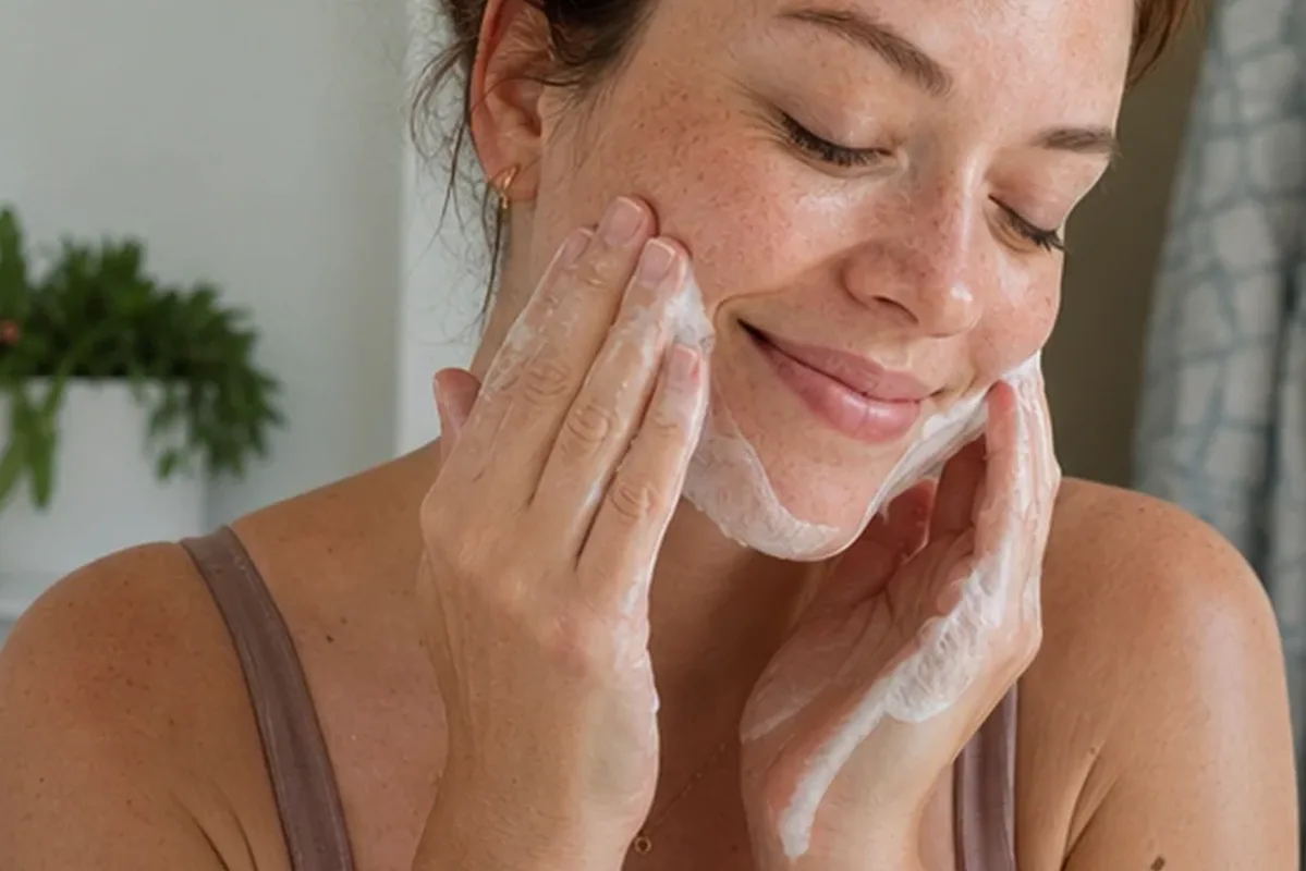 Hochwertige Beauty-Inszenierung zu Auswahlkriterien für Gesichtsreinigung