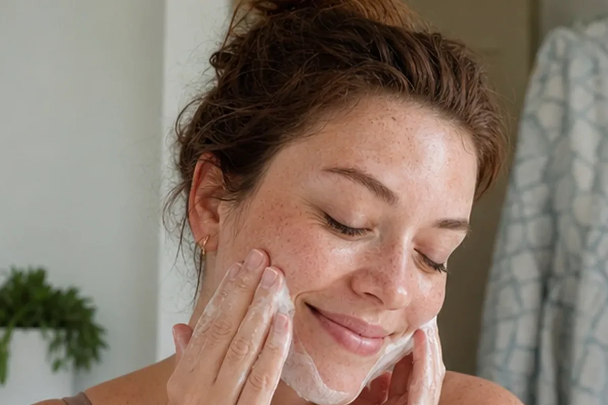Hochwertige Beauty-Inszenierung zu Auswahlkriterien für Hautbarriere-Pflege für Mischhaut