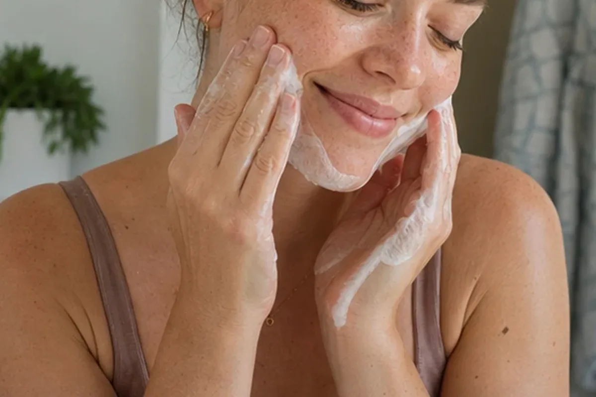 Redaktioneller Beauty-Moment zur Ausgangslage bei Mizellenwasser bei Pigmentflecken