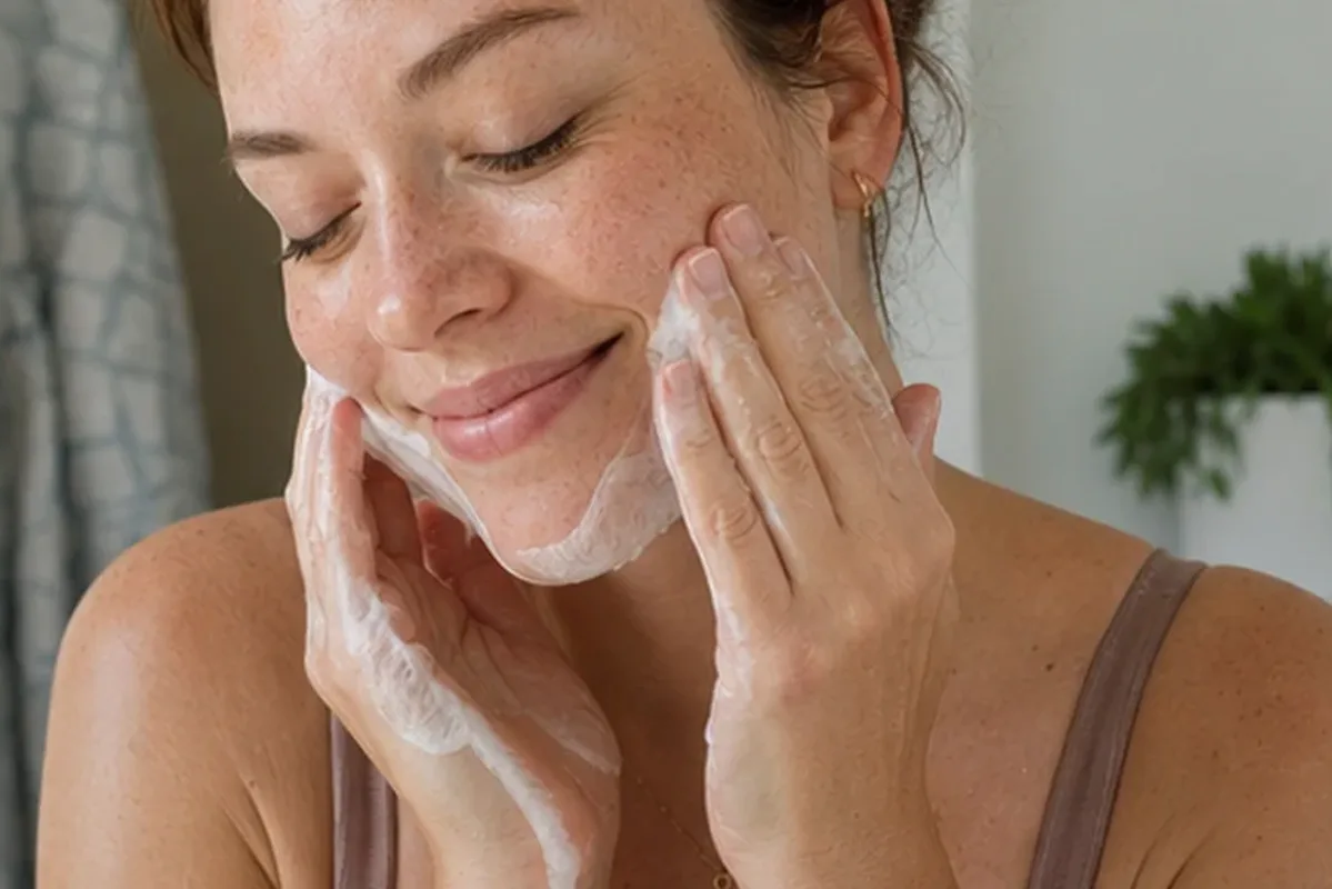 Redaktioneller Beauty-Moment zur Ausgangslage bei Mizellenwasser bei Pigmentflecken