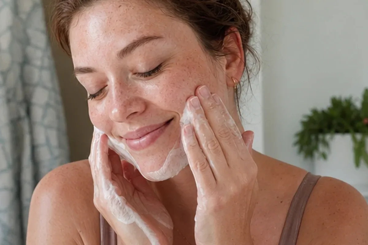 Authentische Beauty-Routine passend zum Thema Chemisches Peeling bei Pigmentflecken