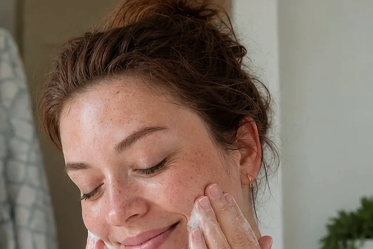 Redaktioneller Beauty-Moment zur Ausgangslage bei Gesichtscreme bei ersten Fältchen