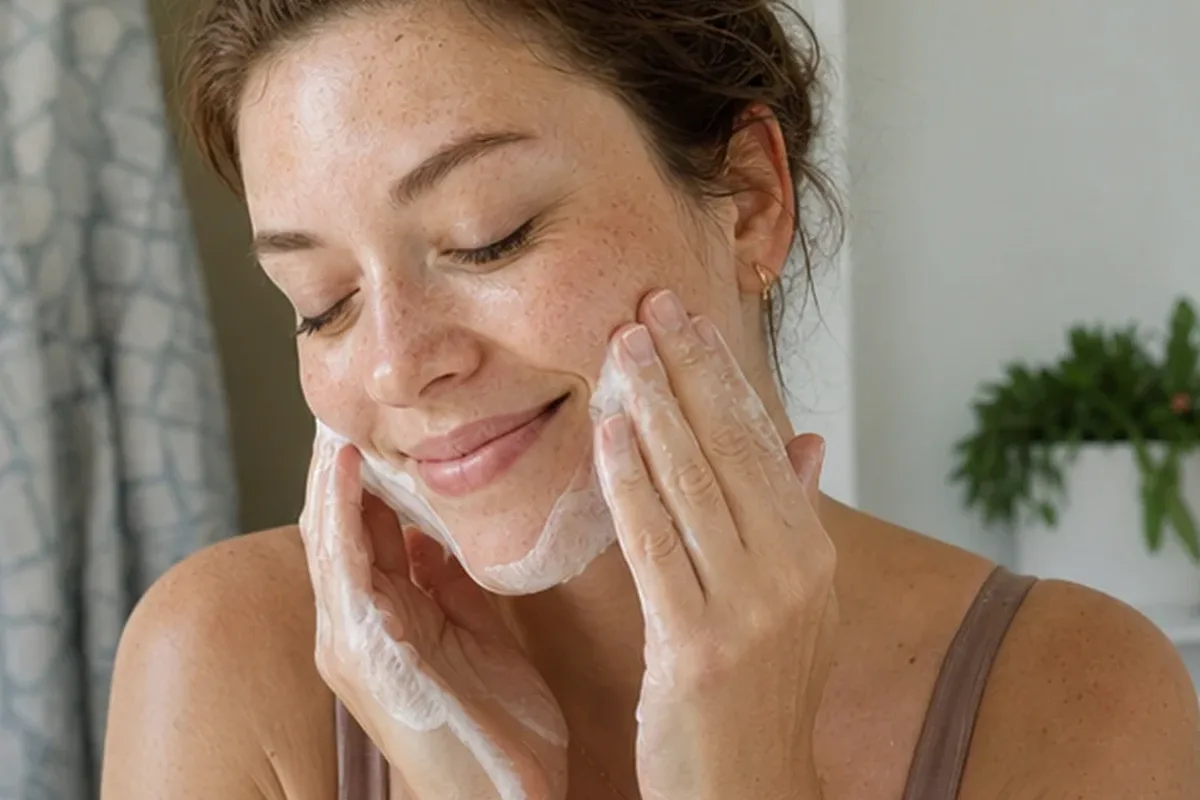 Authentischer Wohlfühlmoment passend zum Beauty-Thema Retinol richtig anwenden
