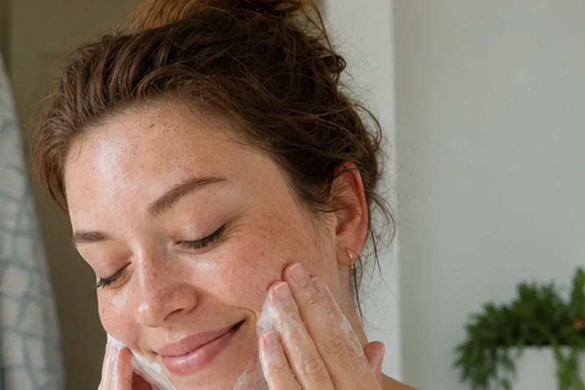 Redaktioneller Beauty-Moment zur Ausgangslage bei Hyaluron-Serum für Mischhaut
