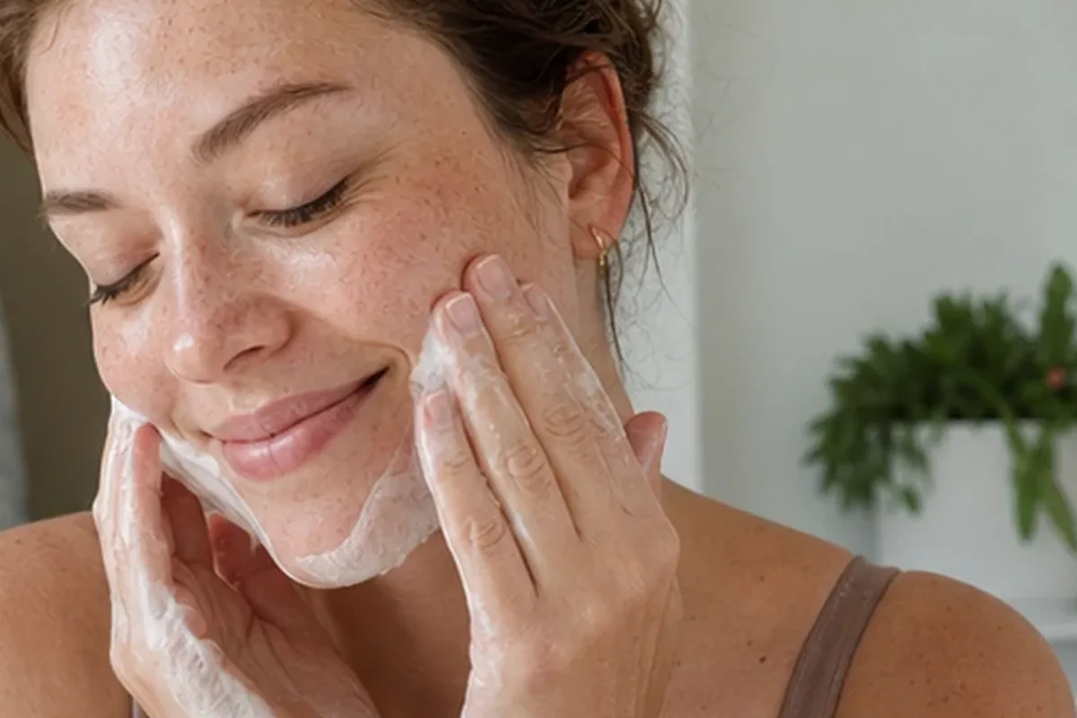 Authentische Beauty-Routine passend zum Thema Hyaluron-Serum für Mischhaut