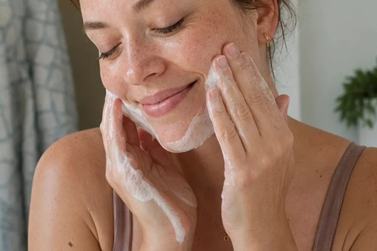 Redaktioneller Beauty-Moment zur Ausgangslage bei Gesichtscreme für fettige Haut
