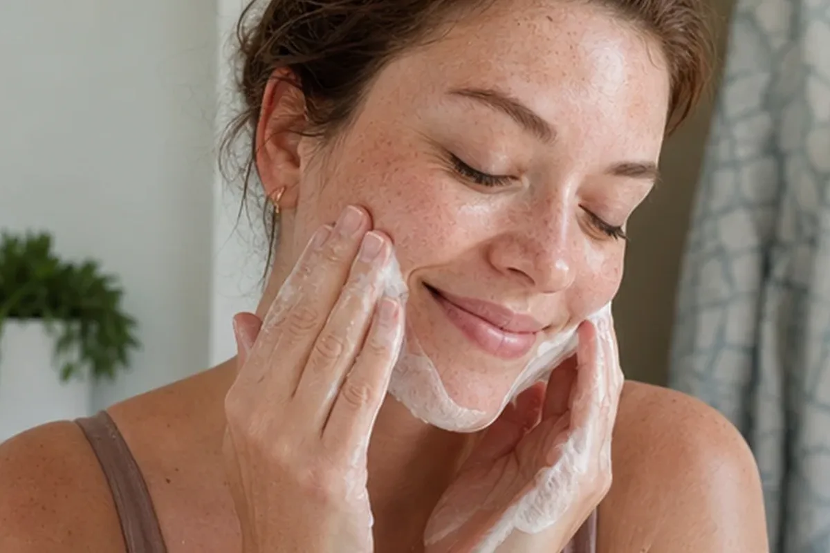 Authentische Beauty-Routine passend zum Thema Feuchtigkeitsserum für empfindliche Haut