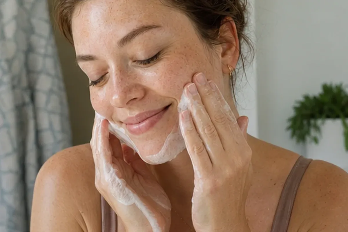 Authentische Beauty-Routine passend zum Thema Hautbarriere-Pflege für Mischhaut