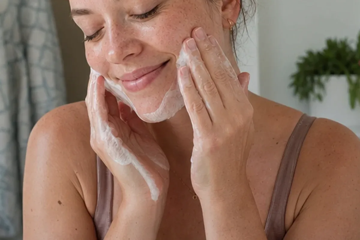 Emotionaler und authentischer Anwendungsmoment rund um Retinol-Serum bei Pigmentflecken