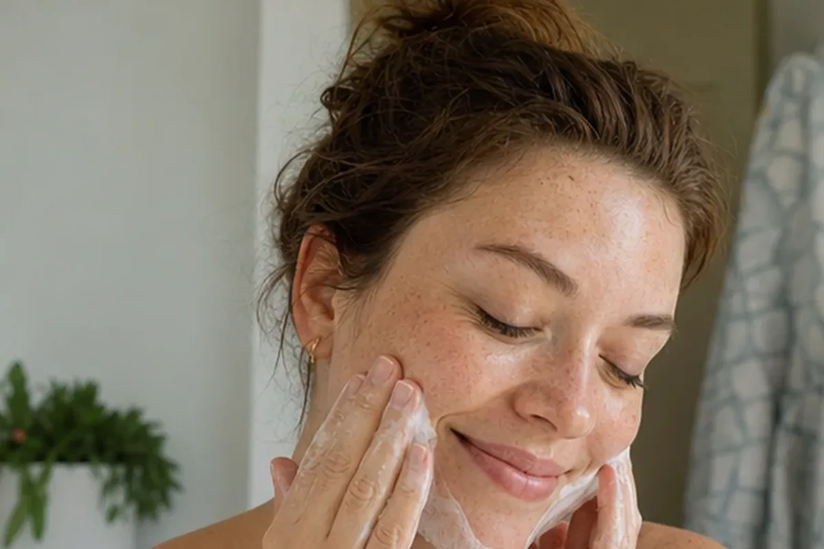 Redaktioneller Beauty-Moment zur Ausgangslage bei Vitamin-C-Serum bei ersten Fältchen