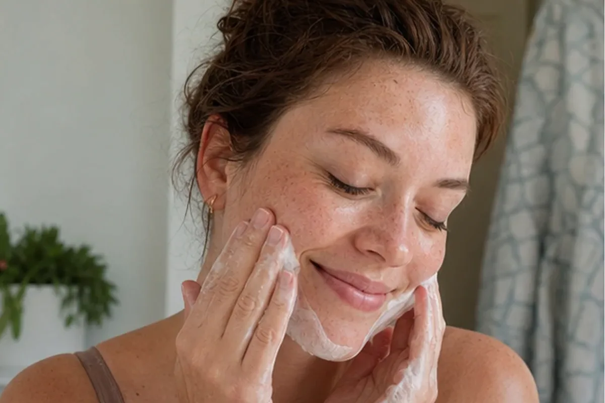 Redaktioneller Beauty-Moment zur Ausgangslage bei Niacinamid-Serum bei Rötungen