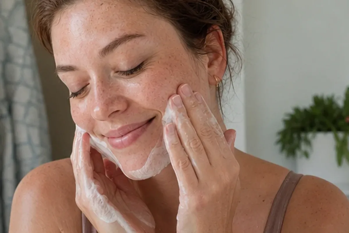 Hochwertige Beauty-Inszenierung zu Auswahlkriterien für Vitamin-C-Serum für unreine Haut