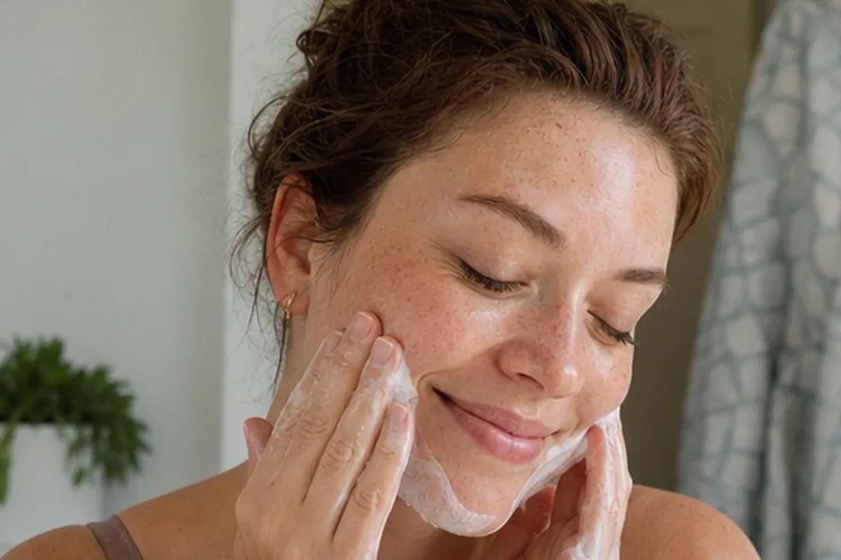 Authentische Beauty-Routine passend zum Thema Chemisches Peeling bei Rötungen
