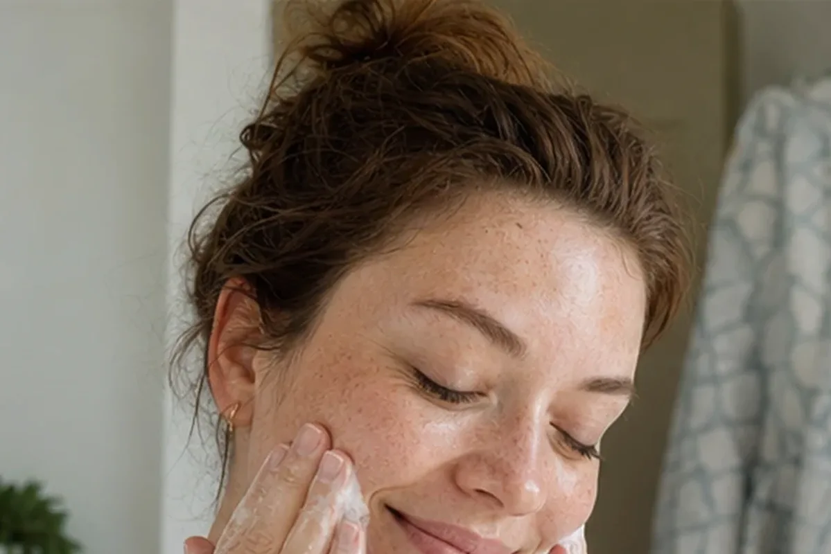 Authentische Beauty-Routine passend zum Thema Sonnenschutz für unreine Haut