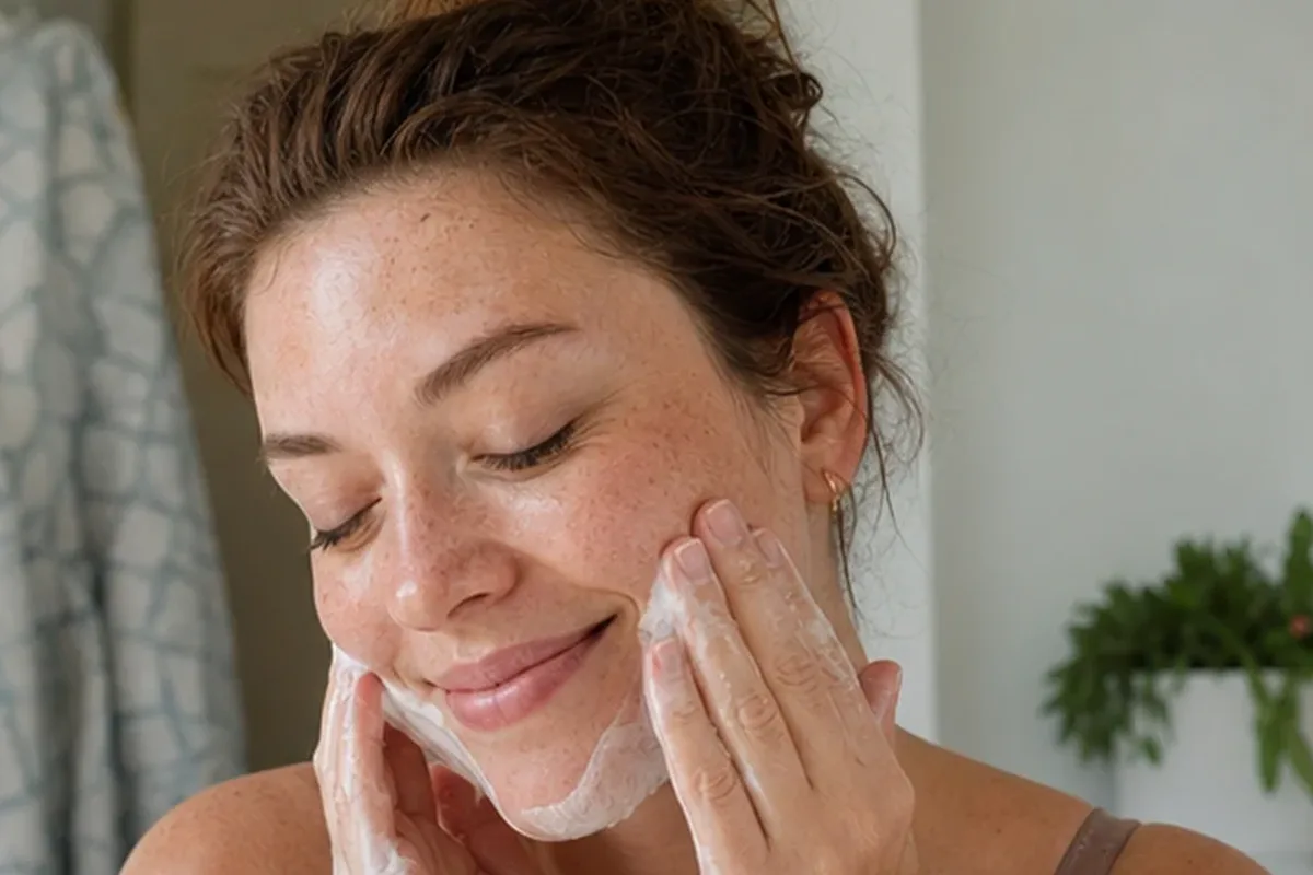 Hochwertige Beauty-Inszenierung zu Auswahlkriterien für Mizellenwasser für fettige Haut