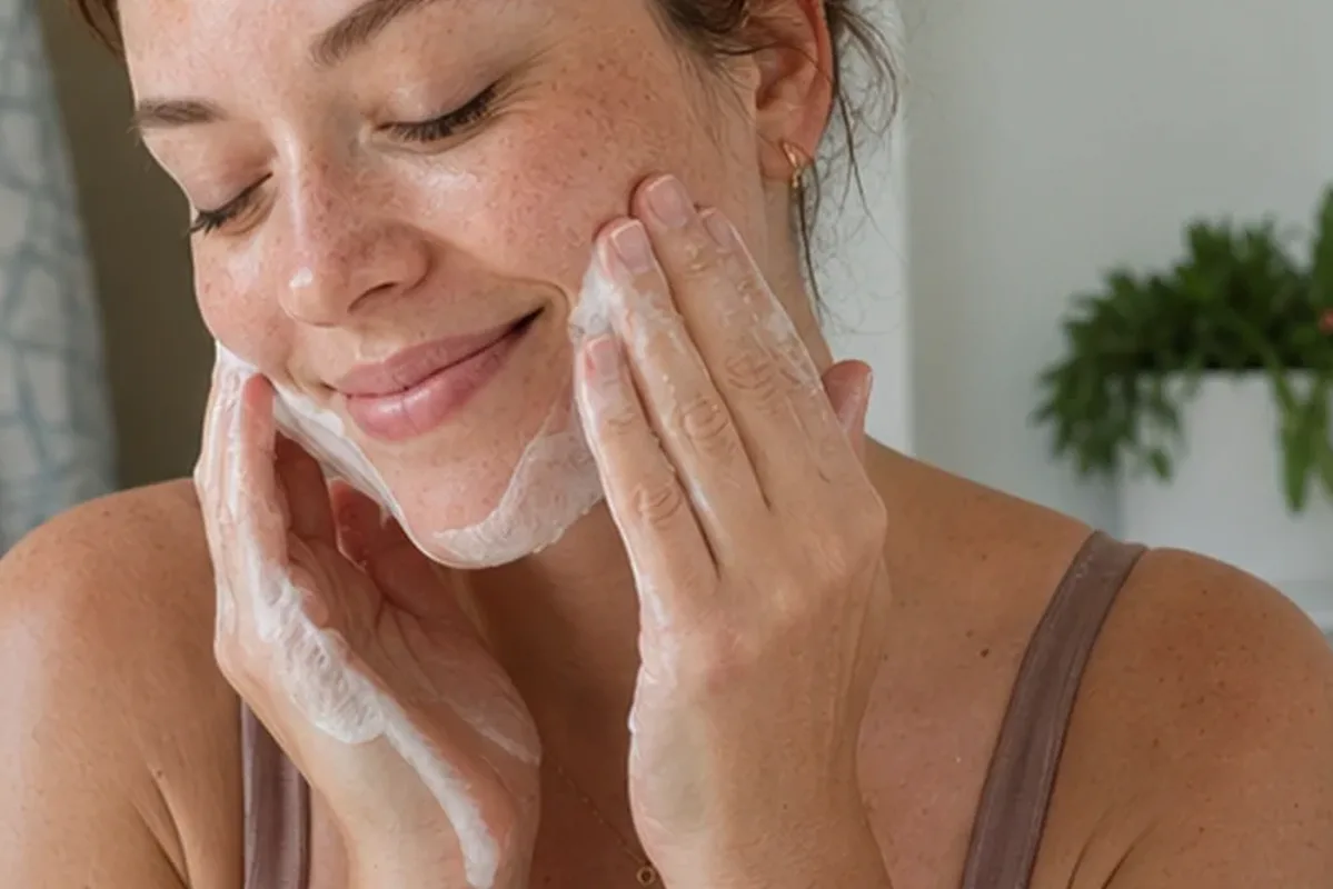 Emotionaler und authentischer Anwendungsmoment rund um Chemisches Peeling für Mischhaut