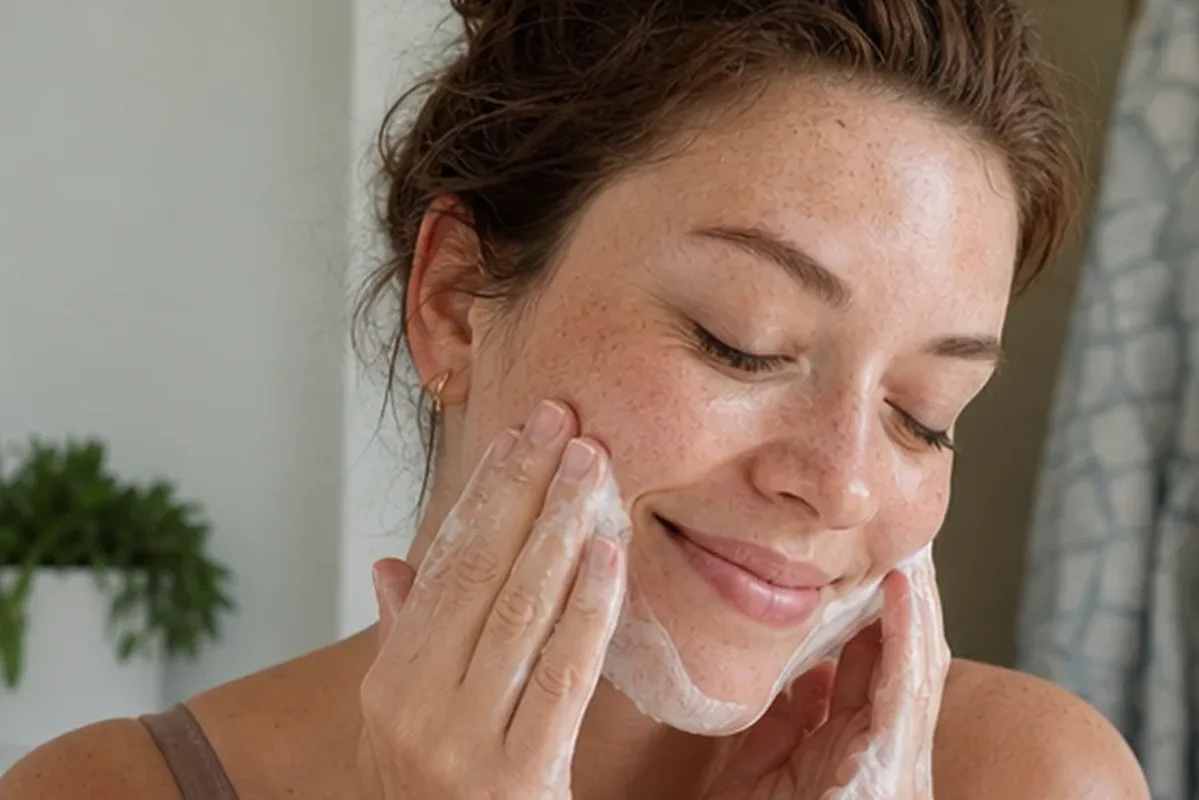 Authentische Beauty-Routine passend zum Thema Retinol-Serum bei Pigmentflecken