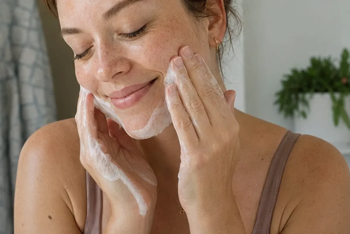 Redaktioneller Beauty-Moment zur Ausgangslage bei Augenpflege bei Rötungen