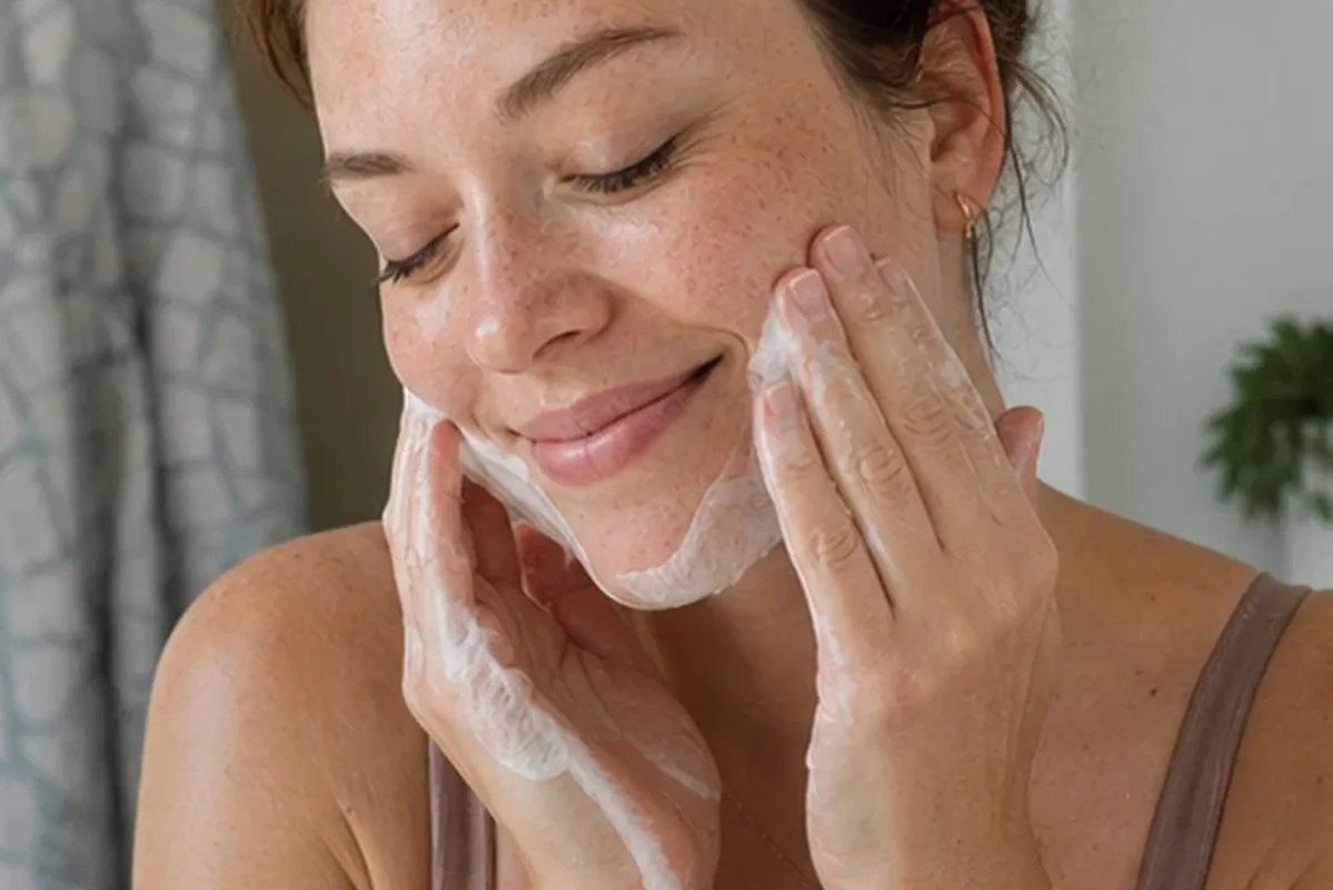 Authentische Beauty-Routine passend zum Thema Retinol-Serum bei Pigmentflecken