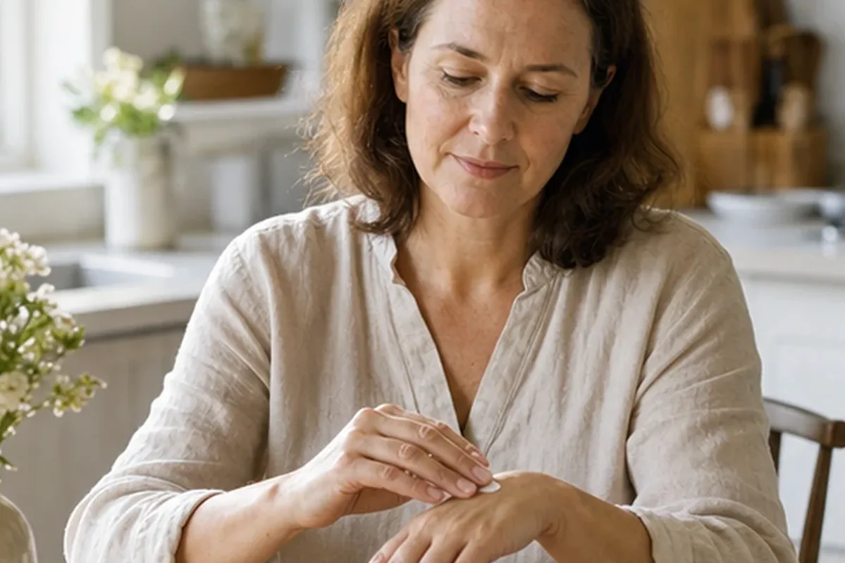 Emotionaler und authentischer Anwendungsmoment rund um Body Butter für raue Haut