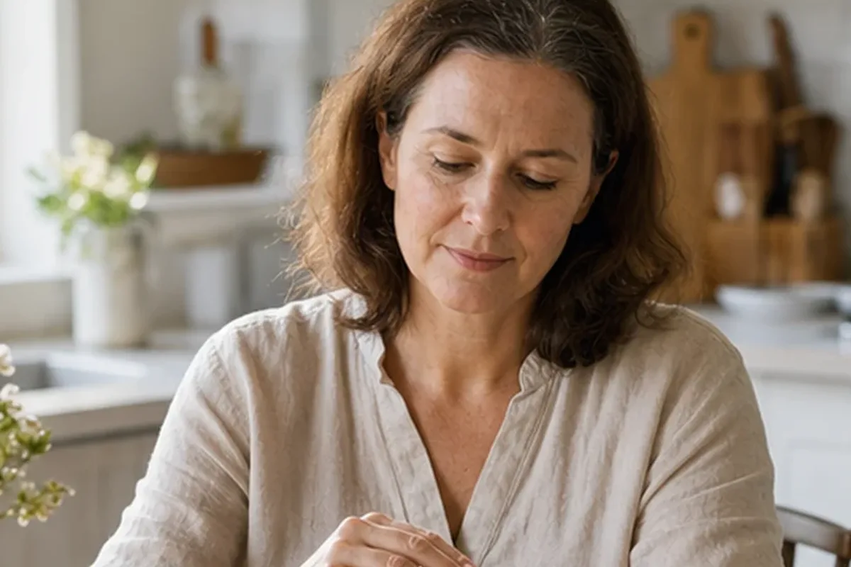 Authentischer Wohlfühlmoment passend zum Beauty-Thema Duschöl bei Keratosis pilaris