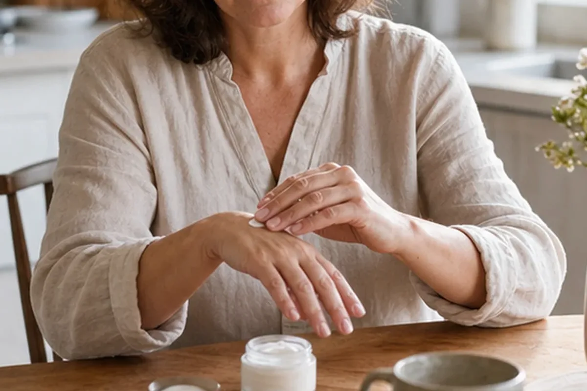 Redaktionelle Detailaufnahme zur Orientierung bei Handcreme für beanspruchte Hände