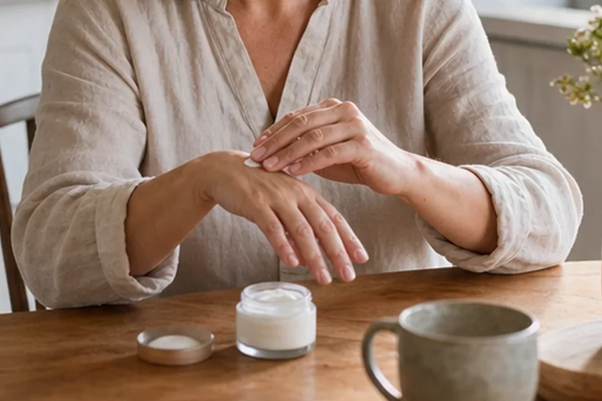 Redaktionelle Detailaufnahme zur Orientierung bei Body Butter für empfindliche Haut