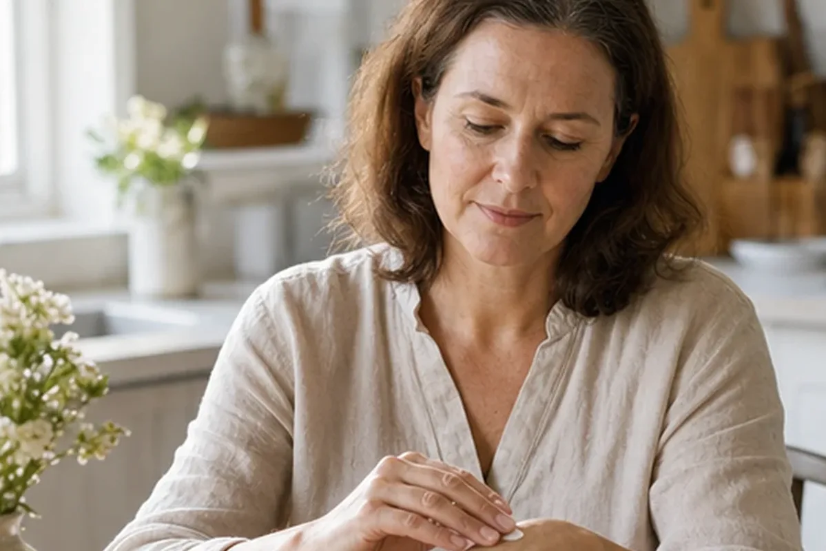 Authentische Beauty-Routine passend zum Thema Hornhautpflege für müde Füße