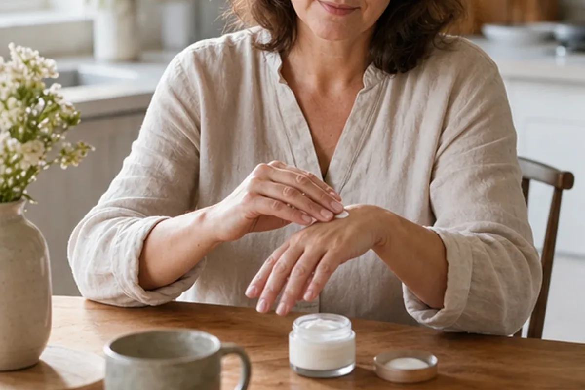 Authentische Beauty-Routine passend zum Thema Nagelöl für raue Haut