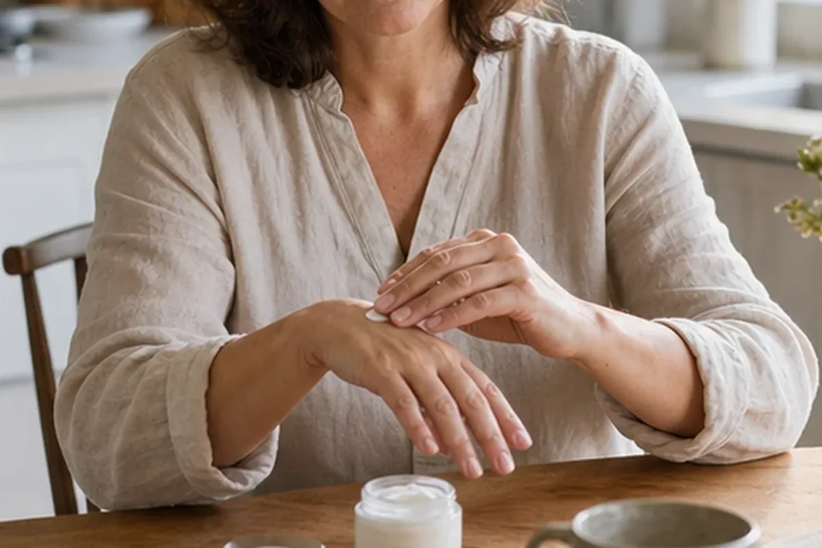 Authentische Beauty-Routine passend zum Thema Badezusatz bei Keratosis pilaris