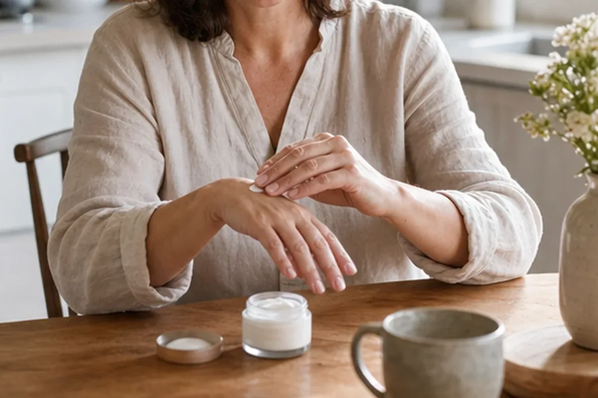 Hochwertige Beauty-Inszenierung zu Auswahlkriterien für Handcreme für empfindliche Haut