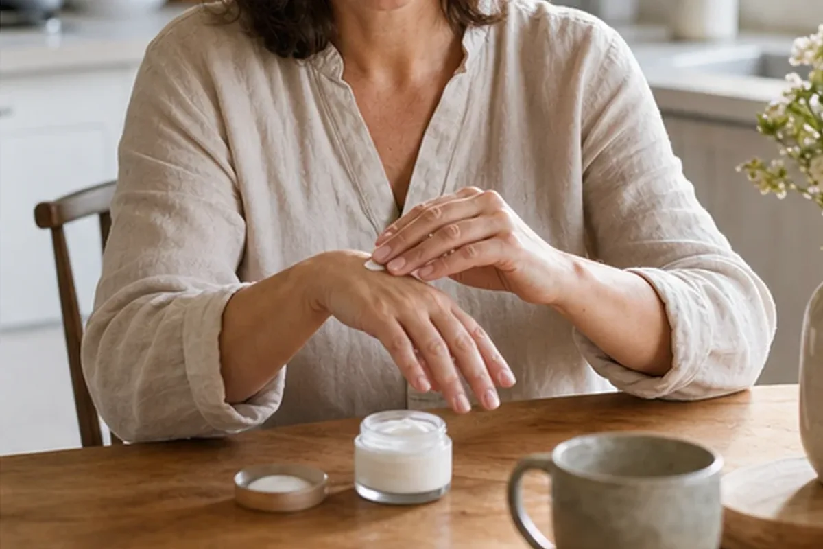 Redaktioneller Beauty-Moment zur Ausgangslage bei Nagelhärter für beanspruchte Hände
