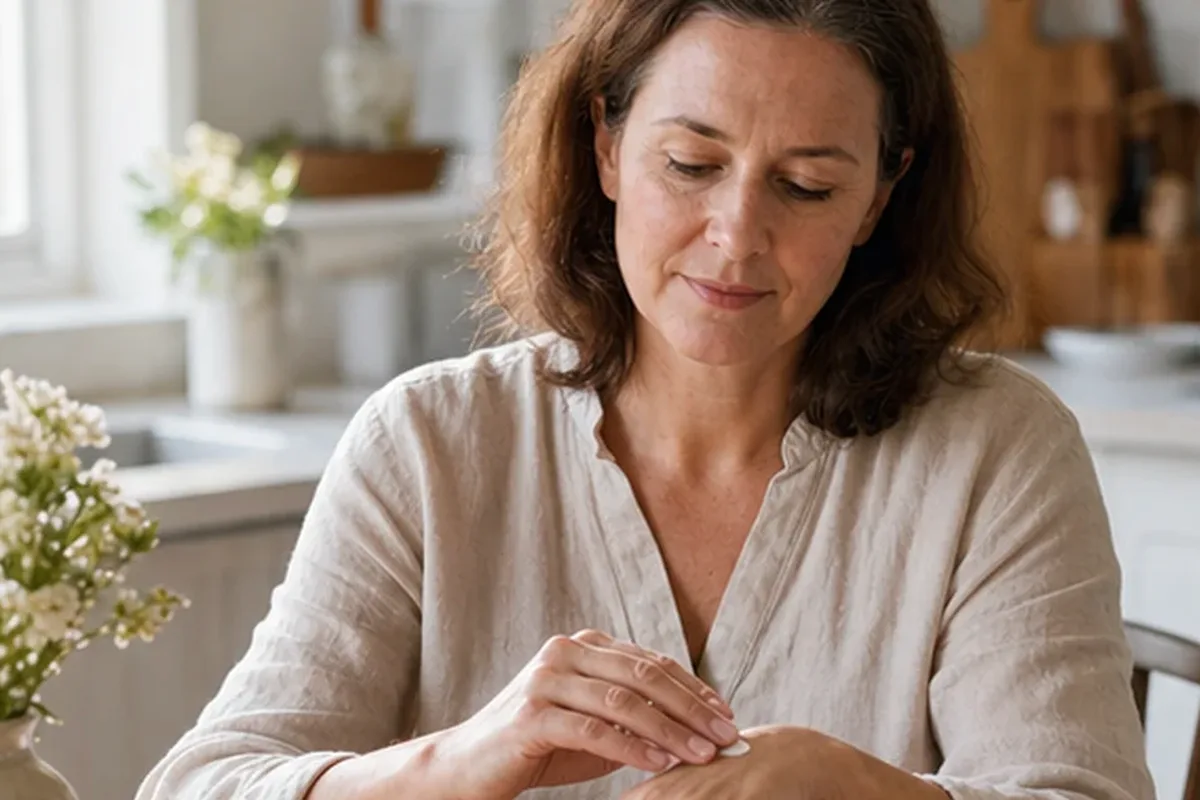 Hochwertige Beauty-Inszenierung zu Auswahlkriterien für Körperpeeling bei Keratosis pilaris