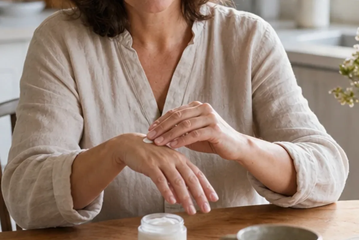 Authentische Beauty-Routine passend zum Thema Duschgel bei brüchigen Nägeln