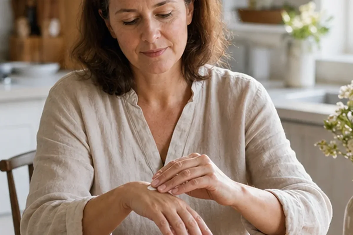 Authentische Beauty-Routine passend zum Thema Nagelhärter für raue Haut